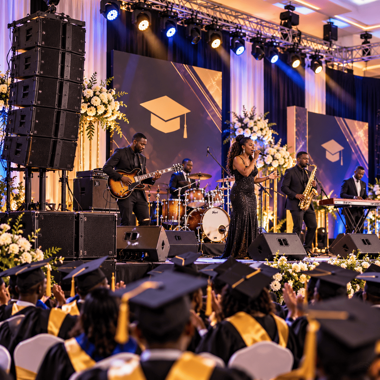 OHMMS live musicians performing at an event
